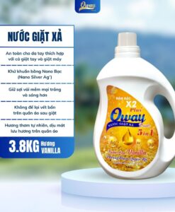 Nước giặt xả Oway Power Hương Vanilla 3.8kg