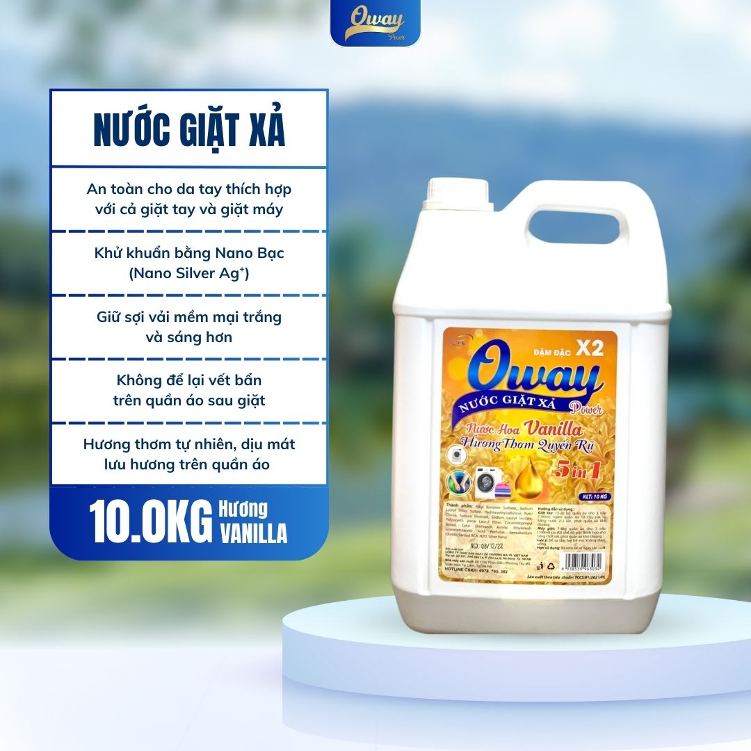 Nước giặt xả - 10kg Hương Vanilla