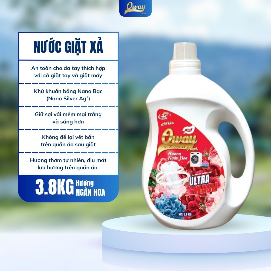 Nước giặt xả - 3.8kg Hương Ngàn Hoa