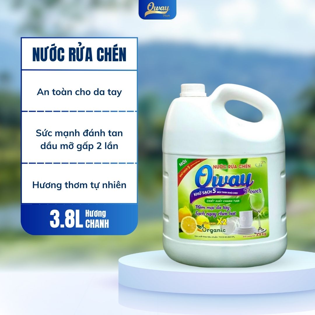 Nước rửa chén - 3,8Kg Hương Chanh