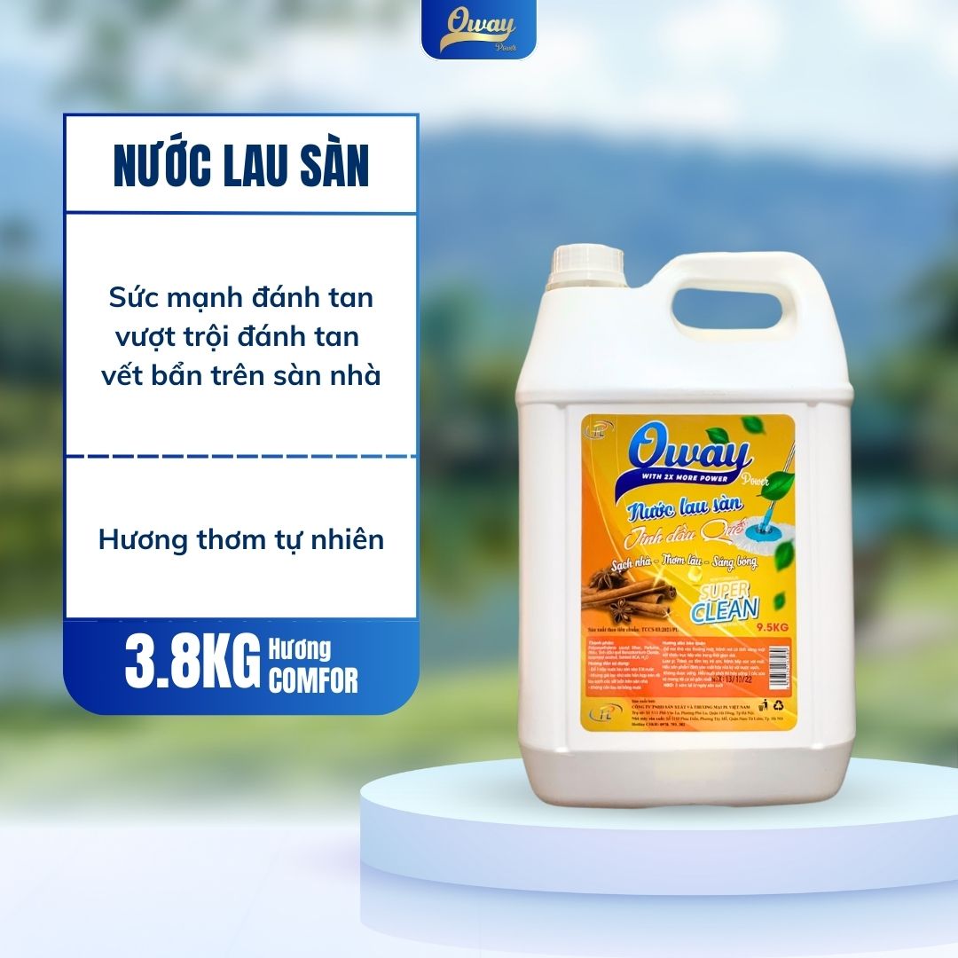 Nước lau sàn 9,5kg - Hương Quế